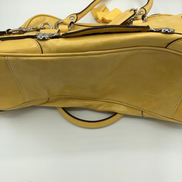 Coach Poppy Leather Pushlock Satchel SUNFLOWER ๐ป - Picture 7 of 7